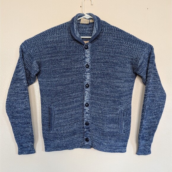 Vintage 70s Sears Sportswear Cardigan Sweater Men's Large Grunge Hipster Acrylic - Picture 1 of 9